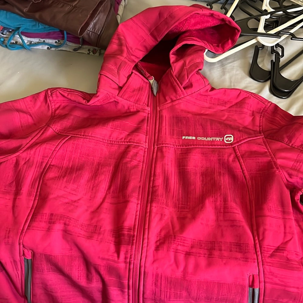 Free country pink winter coat